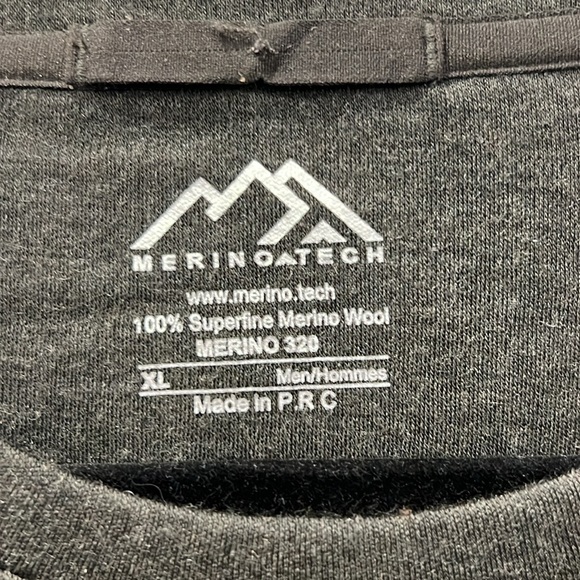 MERINO TECH Men's Merino Long Sleeve 320 Size XL In Army Green - Picture 4 of 7